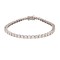 9ct White Gold 5.00ct Claw Set LAB Grown Diamond Line Bracelet