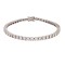 9ct White Gold 6.00ct Claw Set LAB Grown Diamond Line Bracelet