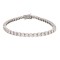 9ct White Gold 8.00ct Claw Set LAB Grown Diamond Line Bracelet