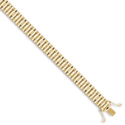 9ct Yellow Gold Watch Style 8.0mm Bracelet