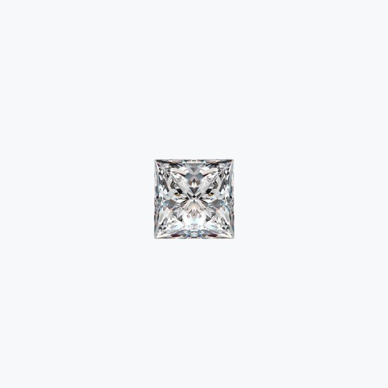 Certificated 0.50cts/5.00mm Laboratory Grown Princess Cut D colour VS clarity diamond