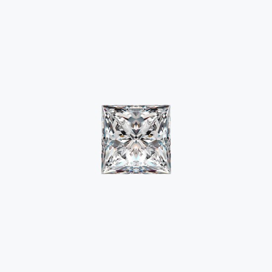 Certificated 1.00cts/6.5mm Laboratory Grown Princess Cut D colour VS clarity diamond