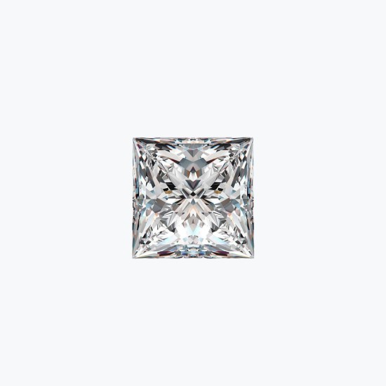 Certificated 1.50cts/7.30mm Laboratory Grown Princess Cut D colour VS clarity diamond
