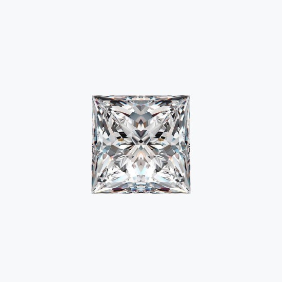 Certificated 2.00cts/8.00mm Laboratory Grown Princess Cut D colour VS clarity diamond