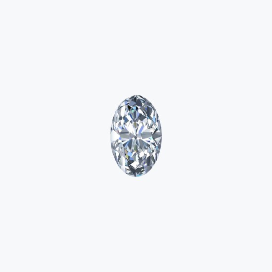 Certificated 0.50cts/5.00mm Laboratory Grown Oval Cut D colour VS clarity diamond