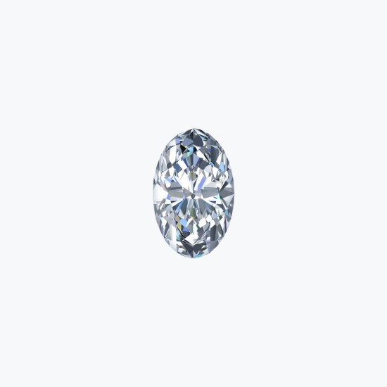 Certificated 0.70cts/5.70mm Laboratory Grown Oval Cut D colour VS clarity diamond