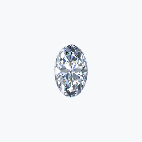 Certificated 1.00cts/6.5mm Laboratory Grown Oval Cut D colour VS clarity diamond