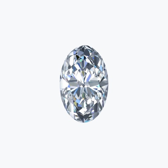 Certificated 1.50cts/7.30mm Laboratory Grown Oval Cut D colour VS clarity diamond