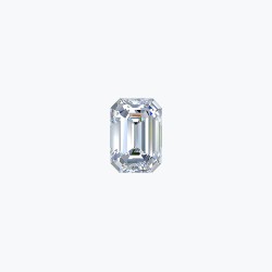 Certificated 0.50cts/5.00mm Laboratory Grown Emerald Cut D colour VS clarity diamond