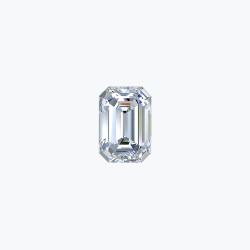 Certificated 0.70cts/5.70mm Laboratory Grown Emerald Cut D colour VS clarity diamond