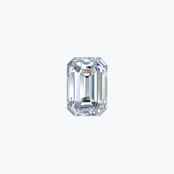 Certificated 1.00cts/6.5mm Laboratory Grown Emerald Cut D colour VS clarity diamond