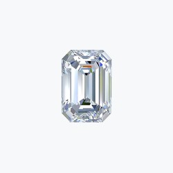 Certificated 1.50cts/7.30mm Laboratory Grown Emerald Cut D colour VS clarity diamond