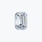 Certificated 1.50cts/7.30mm Laboratory Grown Emerald Cut D colour VS clarity diamond