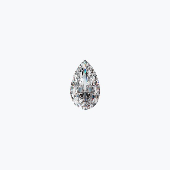 0.25cts/4.00mm Laboratory Grown Pear Cut D colour VS clarity diamond