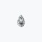 0.25cts/4.00mm Laboratory Grown Pear Cut D colour VS clarity diamond
