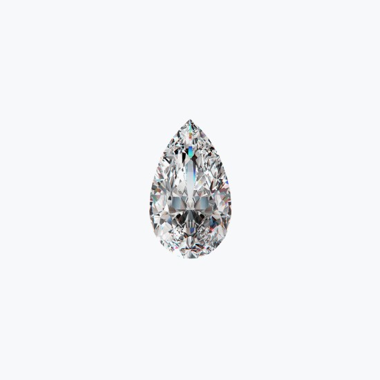 Certificated 0.70cts/5.70mm Laboratory Grown Pear Cut D colour VS clarity diamond