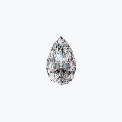 Certificated 1.00cts/6.5mm Laboratory Grown Pear Cut D colour VS clarity diamond