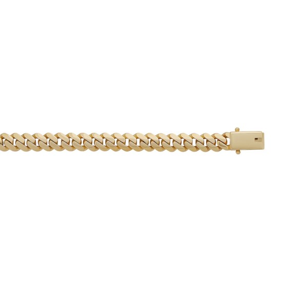 9ct Yellow Gold Cuban 10mm Gauge Chain