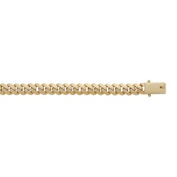 9ct Yellow Gold Cuban 10mm Gauge Chain