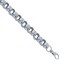 925 Sterling Silver Cast Patterned & Plain Belcher Bracelet