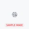 Certificated 0.59cts/5.45mm Natural Round Brilliant-cut H colour Si2 clarity diamond