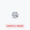 Certificated 1.23cts/6.79mm Natural Round Brilliant-cut J colour i2 clarity diamond