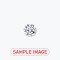 Certificated 0.70cts/5.66mm Natural Round Brilliant-cut H colour VS2 clarity diamond