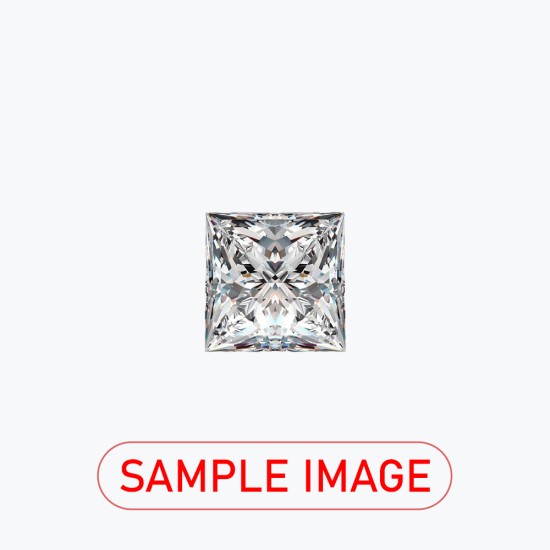 Certificated 1.01cts/5.61 x 5.71mm Natural Princess-cut H colour VS1 clarity diamond