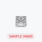 Certificated 1.01cts/5.61 x 5.71mm Natural Princess-cut H colour VS1 clarity diamond