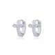 925 Silver Rhodium Plated CZ Set Earrings