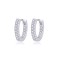 925 Silver Rhodium Plated CZ Set Earrings