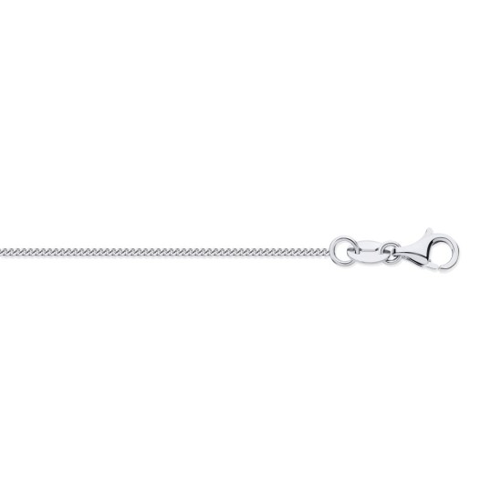 950 Platinum Diamond Cut Curb 0.80mm Pendant Chain