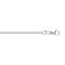 950 Platinum Diamond Cut Curb 0.80mm Pendant Chain