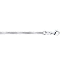 950 Platinum Diamond Cut Curb 1.25mm Pendant Chain