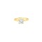 9ct Yellow Gold, 1.00ct Round Cubic Zirconia Wed-fit Solitaire Ring