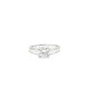 9ct White Gold, 1.00ct Round Cubic Zirconia Wed-fit Solitaire Ring