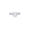 9ct White Gold, 1.00ct Oval Cubic Zirconia Wed-fit Solitaire Ring