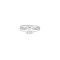 9ct White Gold, 1.00ct Emerald Cut Cubic Zirconia Wed-fit Engagement Ring