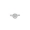 9ct White Gold, 1.00ct Round Cubic Zirconia Wed-fit Halo Ring