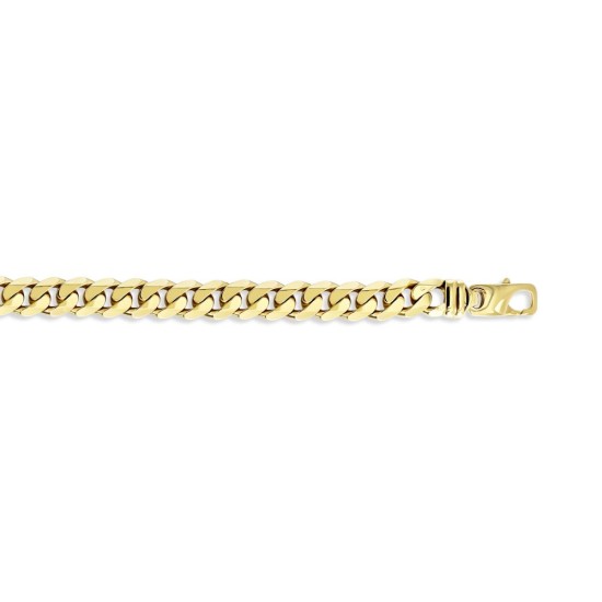 9ct Yellow Gold 12.5mm Traditional Curb Bracelet