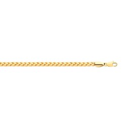 9ct Yellow Gold 2.0mm Hollow Triple Spiga Chain