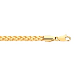 9ct Yellow Gold 3.5mm Hollow Triple Spiga Chain