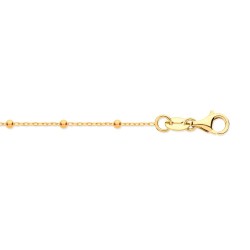 9ct Yellow Gold 2.0mm Bead & Link Chain