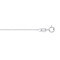 18ct White Gold 0.8mm Diamond Cut Trace Chain