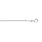 18ct White Gold 1.0mm Diamond Cut Trace Chain