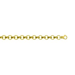 9ct Yellow Gold 8.8mm Cast Plain Belcher Chain