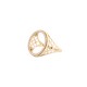9ct Yellow Gold Full Sovereign Ring with a CZ set bezel