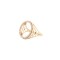 9ct Yellow Gold Half Sovereign Ring with a CZ set bezel