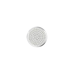 925 Silver Full Sovereign Size CZ Set Disc Insert