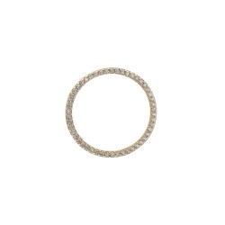 9ct Yellow Gold CZ Set Half Sovereign Bezel